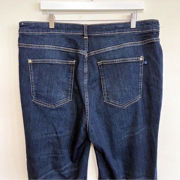 Anthropologie Blue Flare Wide Leg Jeans - Picture 7 of 10